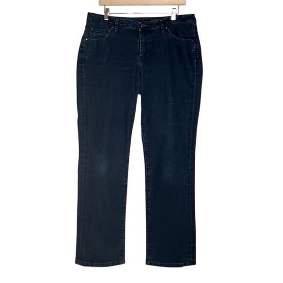 Jag Jeans Womens 16 Low Rise Slim Leg Blue Denim DK Wash Rise Stretch Classic - Picture 1 of 12